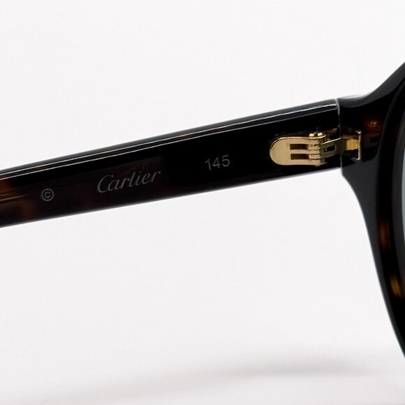 NEW CARTIER CT0130S 003 MAN HAVANA SUNGLASSES - Picture 7 of 9